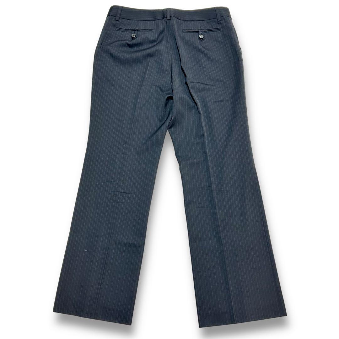 23区 46 大きいサイズ パンツスーツ ダークネイビー ストライプ 3XL