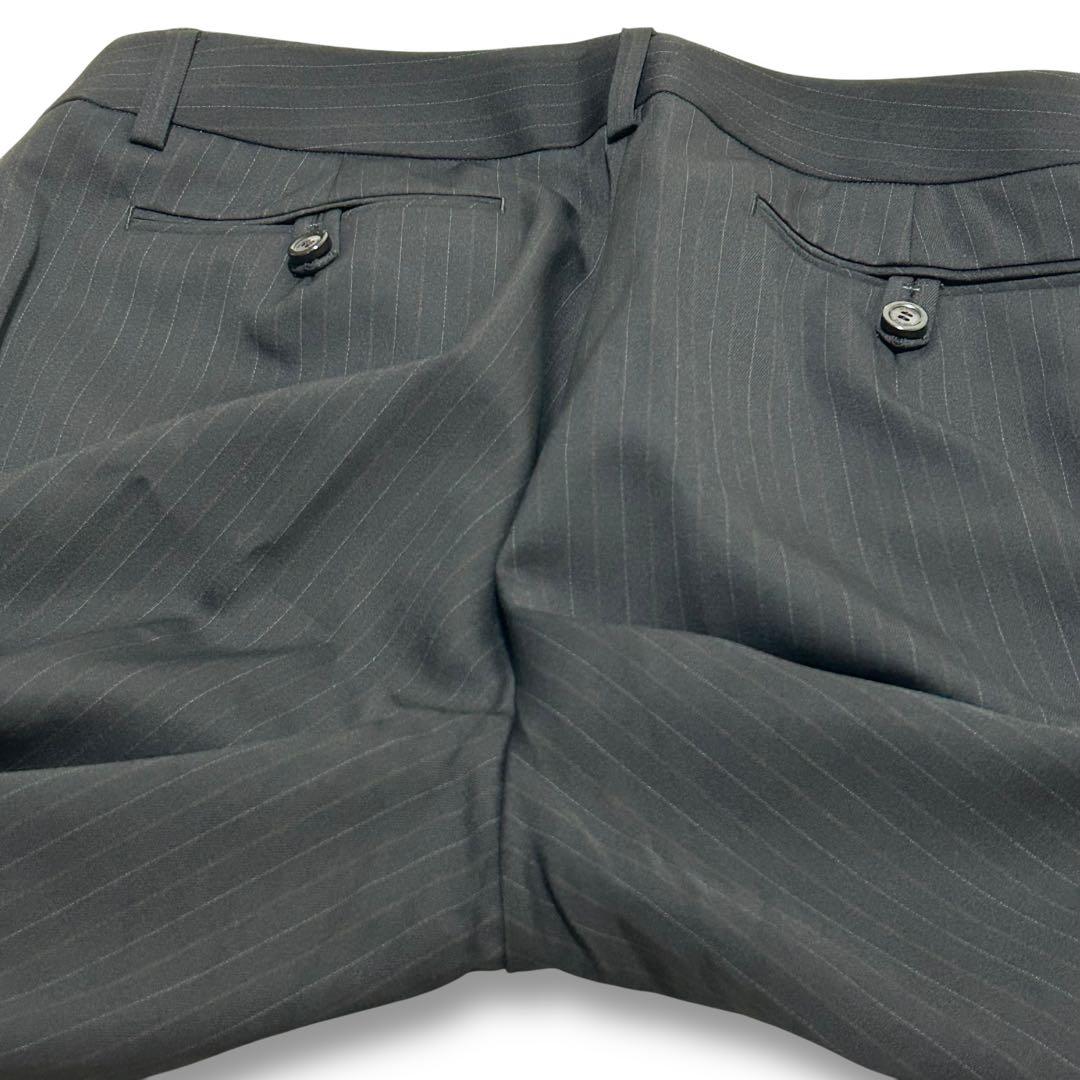 23区 46 大きいサイズ パンツスーツ ダークネイビー ストライプ 3XL