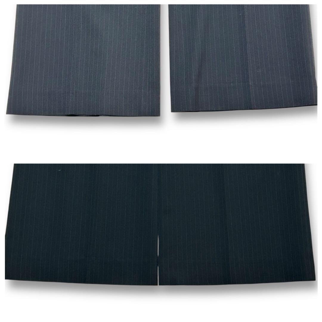 23区 46 大きいサイズ パンツスーツ ダークネイビー ストライプ 3XL