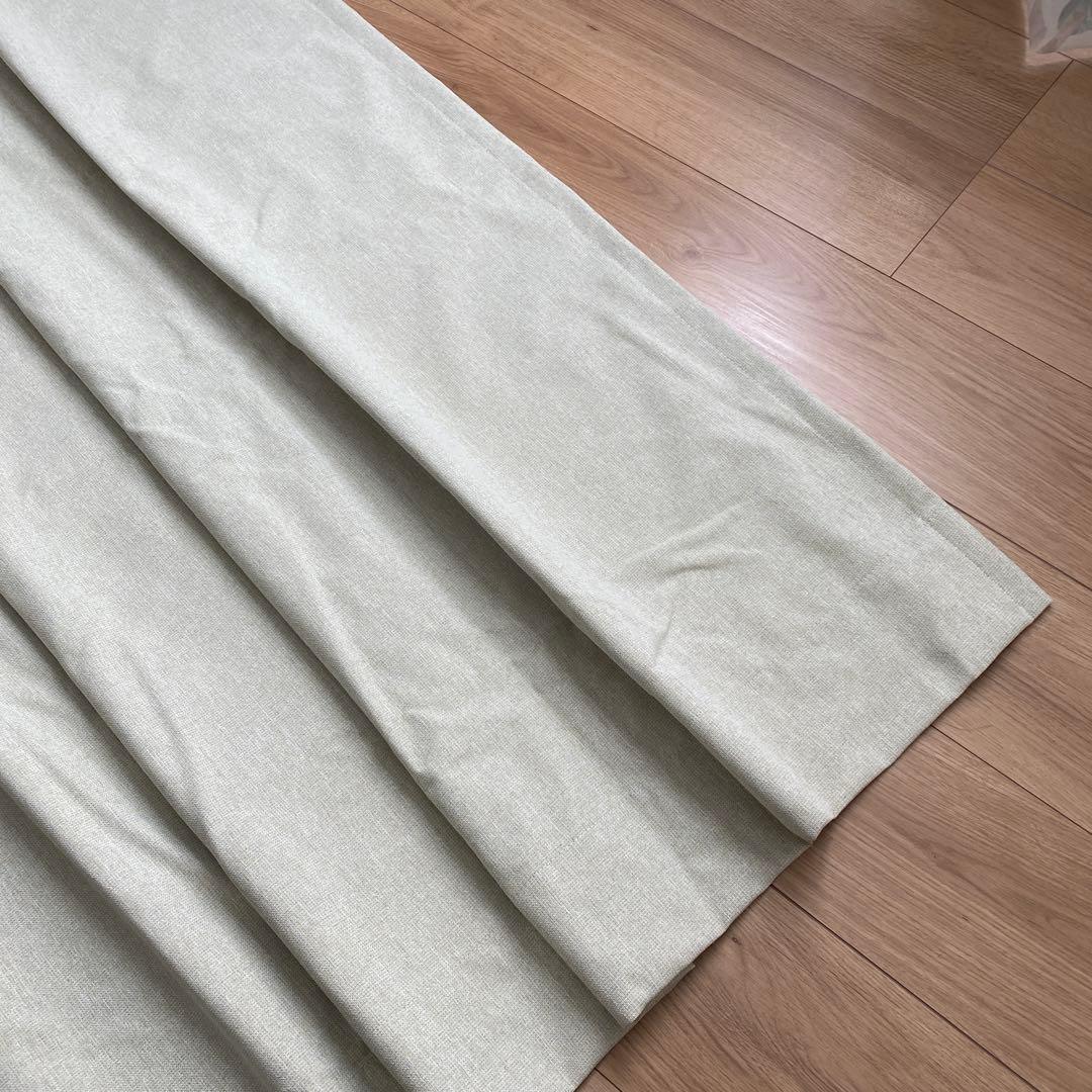 【saaaayaaaa/プロフ必読】 ドレープカーテン2枚組薄緑色LIPT