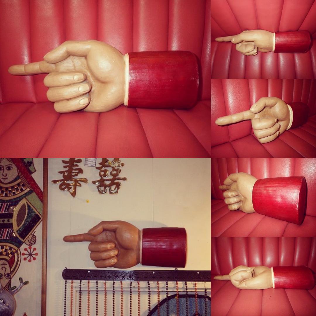 ポインティングハンド★壁掛け★ビンテージ★フィンガーポインティング★店舗什器