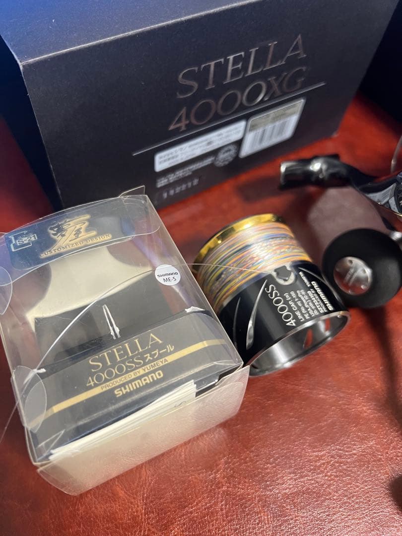 シマノ ステラ 4000XG 夢屋ハンドル　スプール付き
