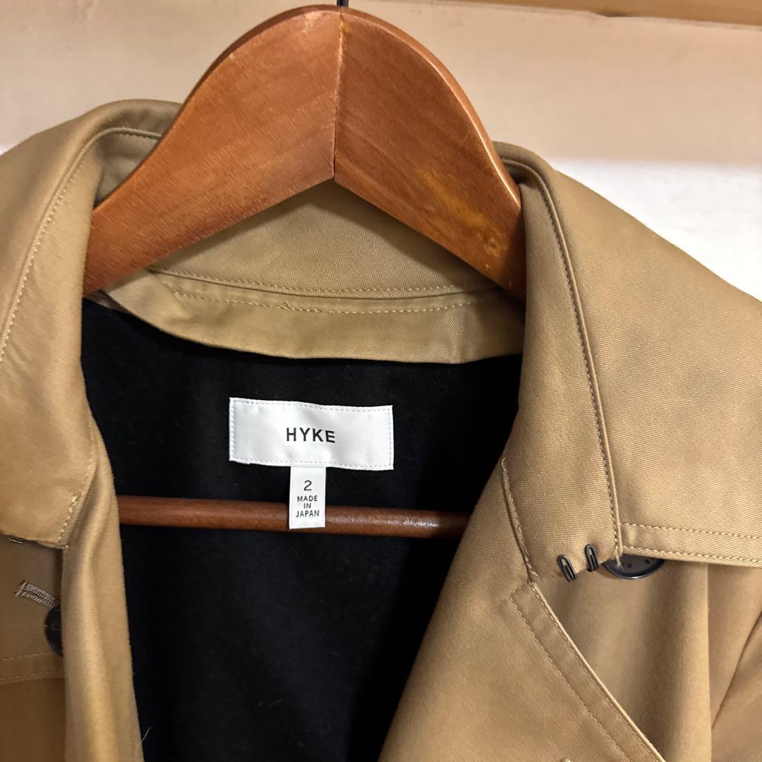 HYKE ベージュ トレンチコート サイズ2 ライナー付 美品