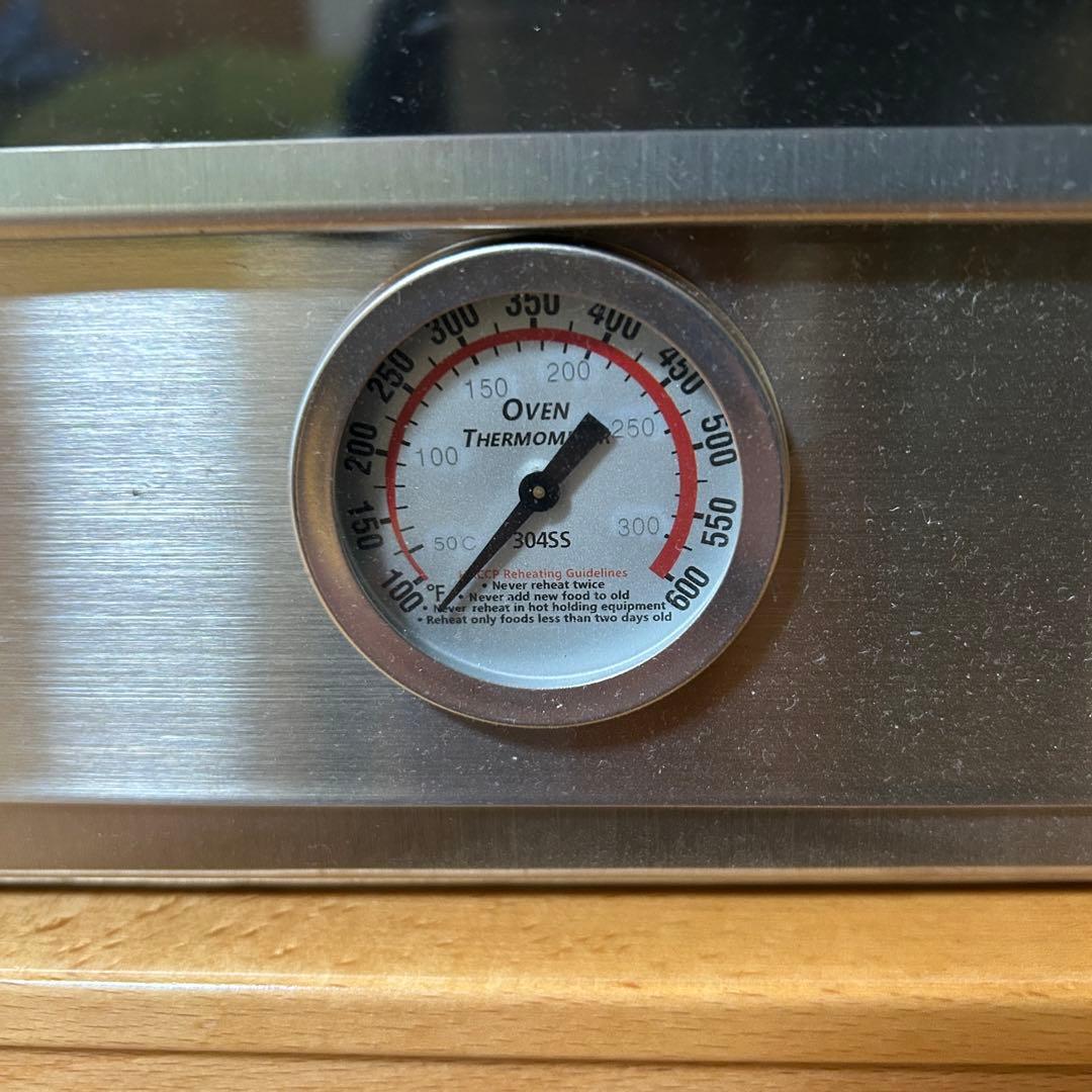 ポータブルステンレスオーブン 温度計付き