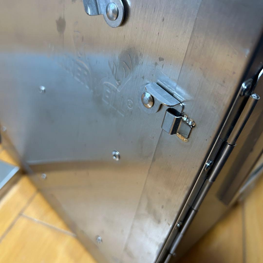 ポータブルステンレスオーブン 温度計付き