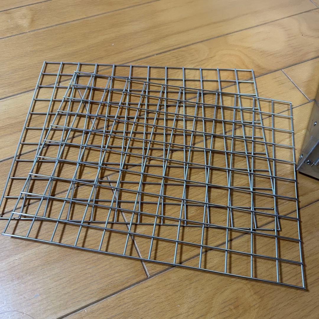 ポータブルステンレスオーブン 温度計付き