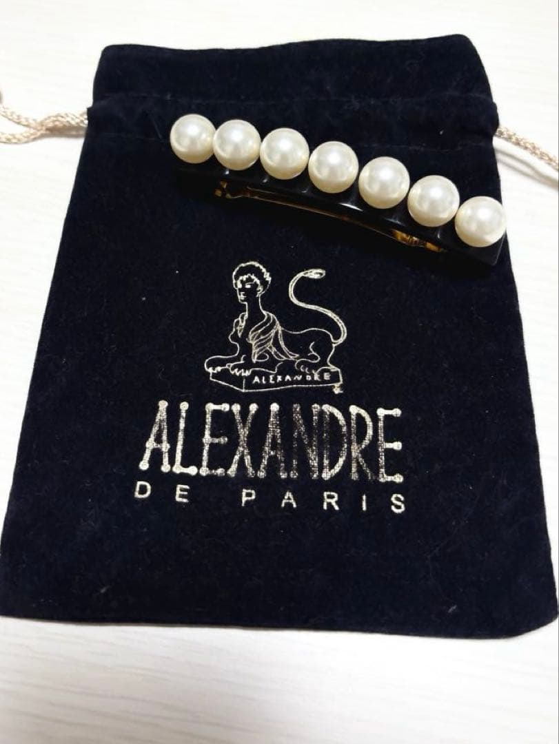 アレクサンドルドゥパリ パール バレッタ 8cm