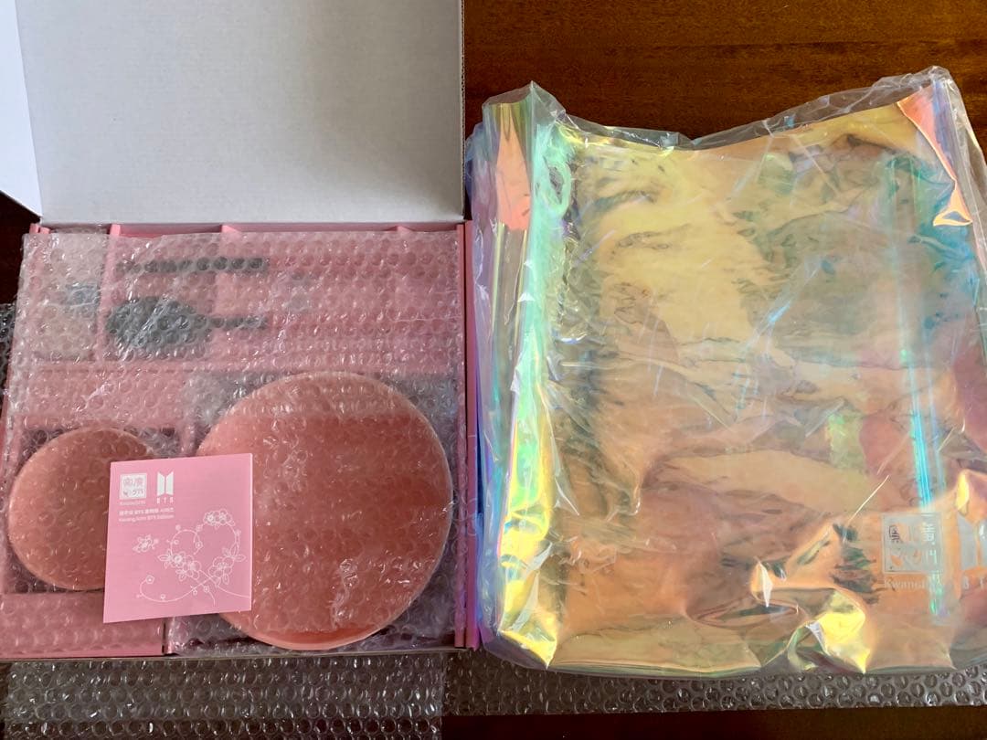 廣州窯×BTS 紅梅シリーズ 1人麺鉢セット ユンギ ホソク テヒョン