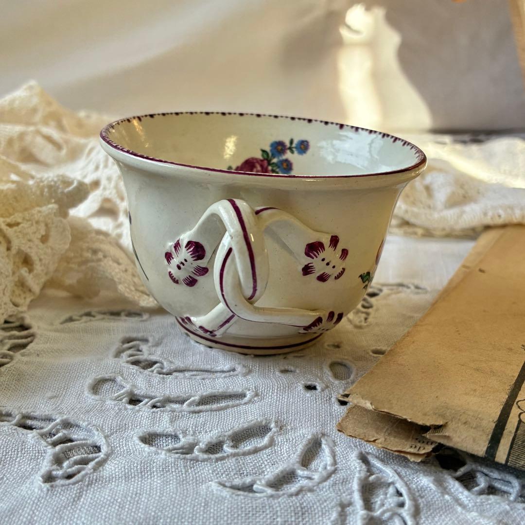 Gien フランス　ピンク　アンティーク　b 多色刷り　c&s 勿忘草