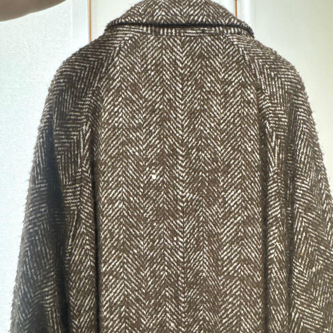 オーラリー WOOL ALPACA HERRINGBONE TWEEDコート