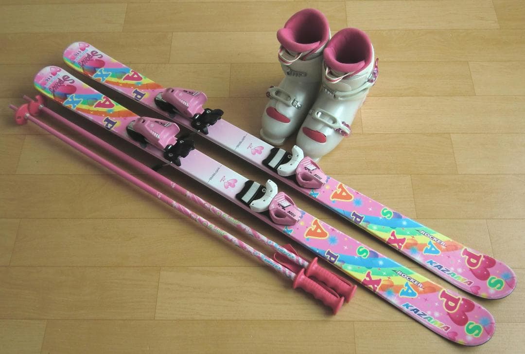 ■■1月限定■送料無料■KAZAMA■子供用スキーセット■116/22■WAX■