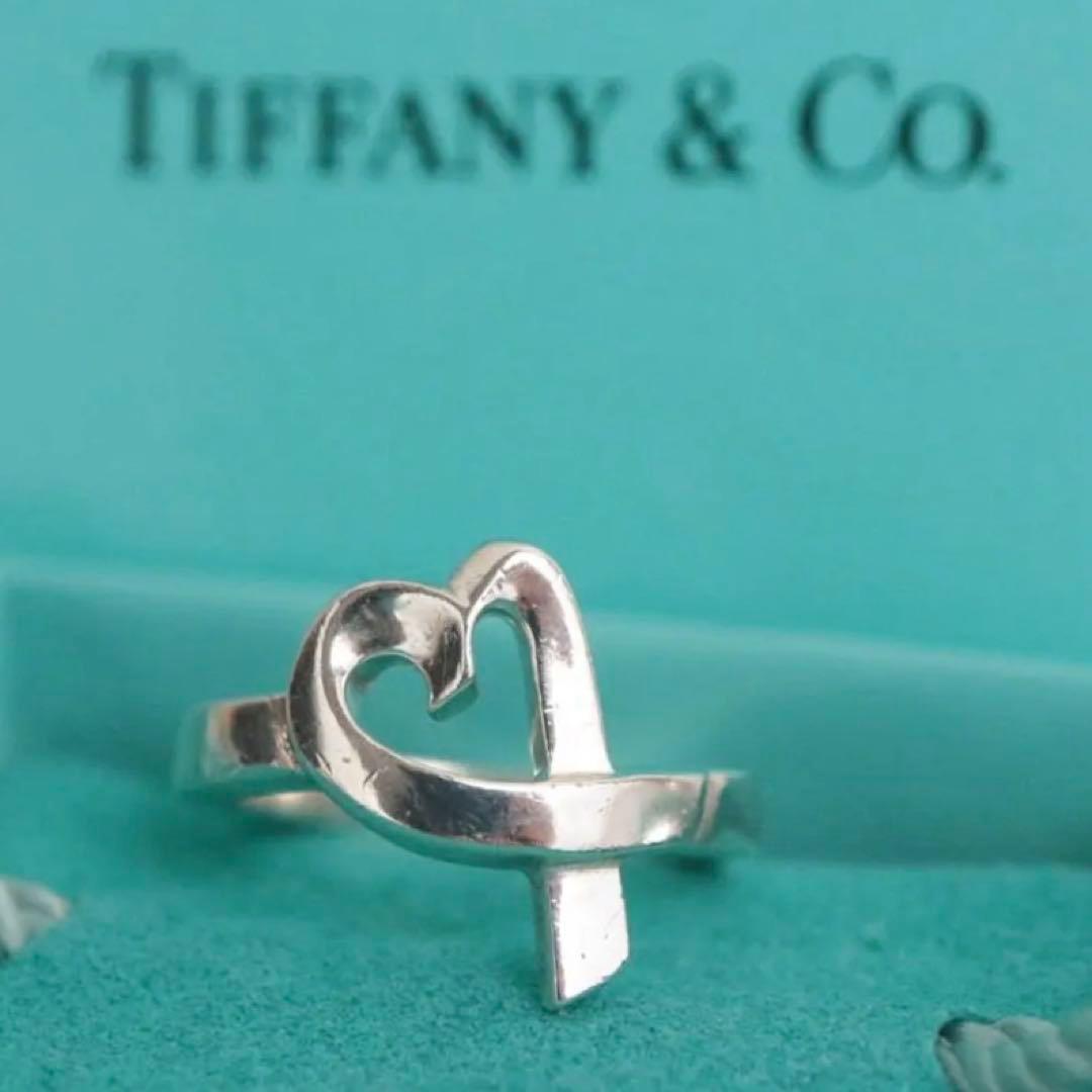 箱袋有り✨美品✨11号ティファニー ラビングハートリングシルバー 925