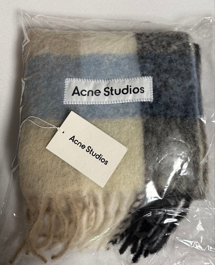 【新品タグ付き】正規品 Acne Studios モヘアチェックマフラー
