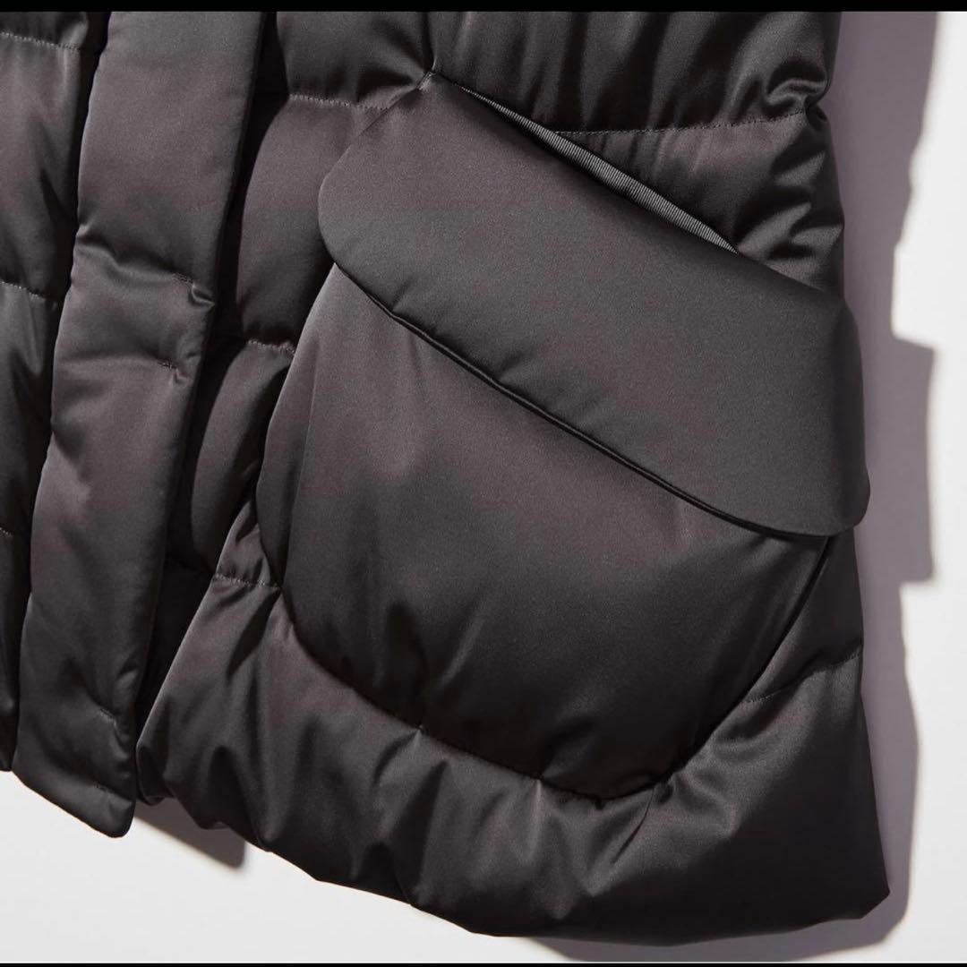 【新品未使用•タグ付✨】ユニクロ +J ダウンジャケット ブラウン 光沢 S