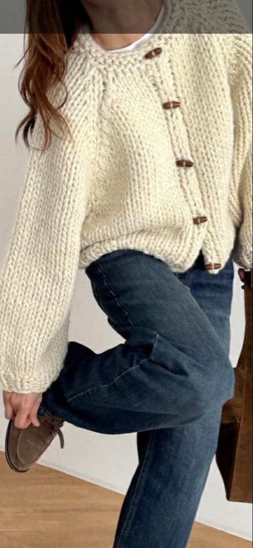 キャナルジーンウールローゲージニット