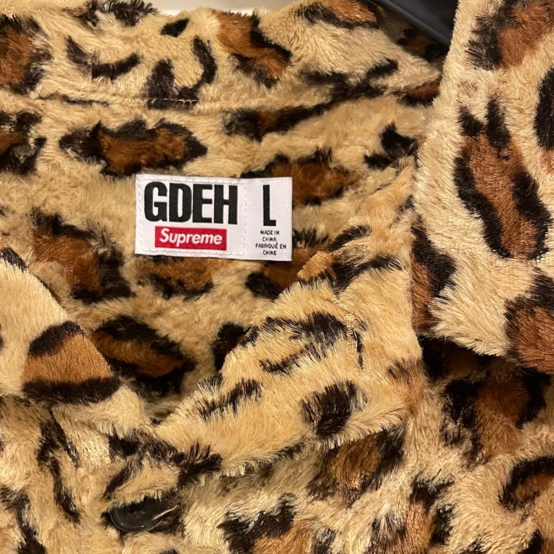 SUPREME goodenough コラボ ヒョウ柄 半袖シャツ Lサイズ