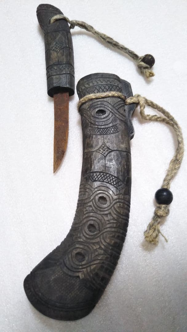 (値下げ)アイヌマキリ　くり抜き鞘　本場レア物