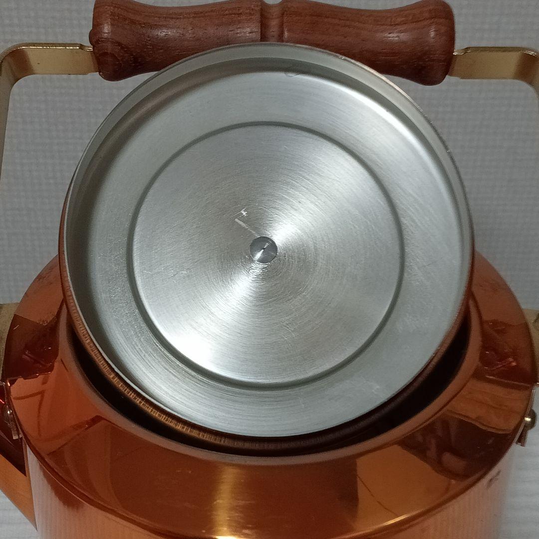 morico カナディアン ケトル 日本製 銅製やかん 木製ハンドル付き