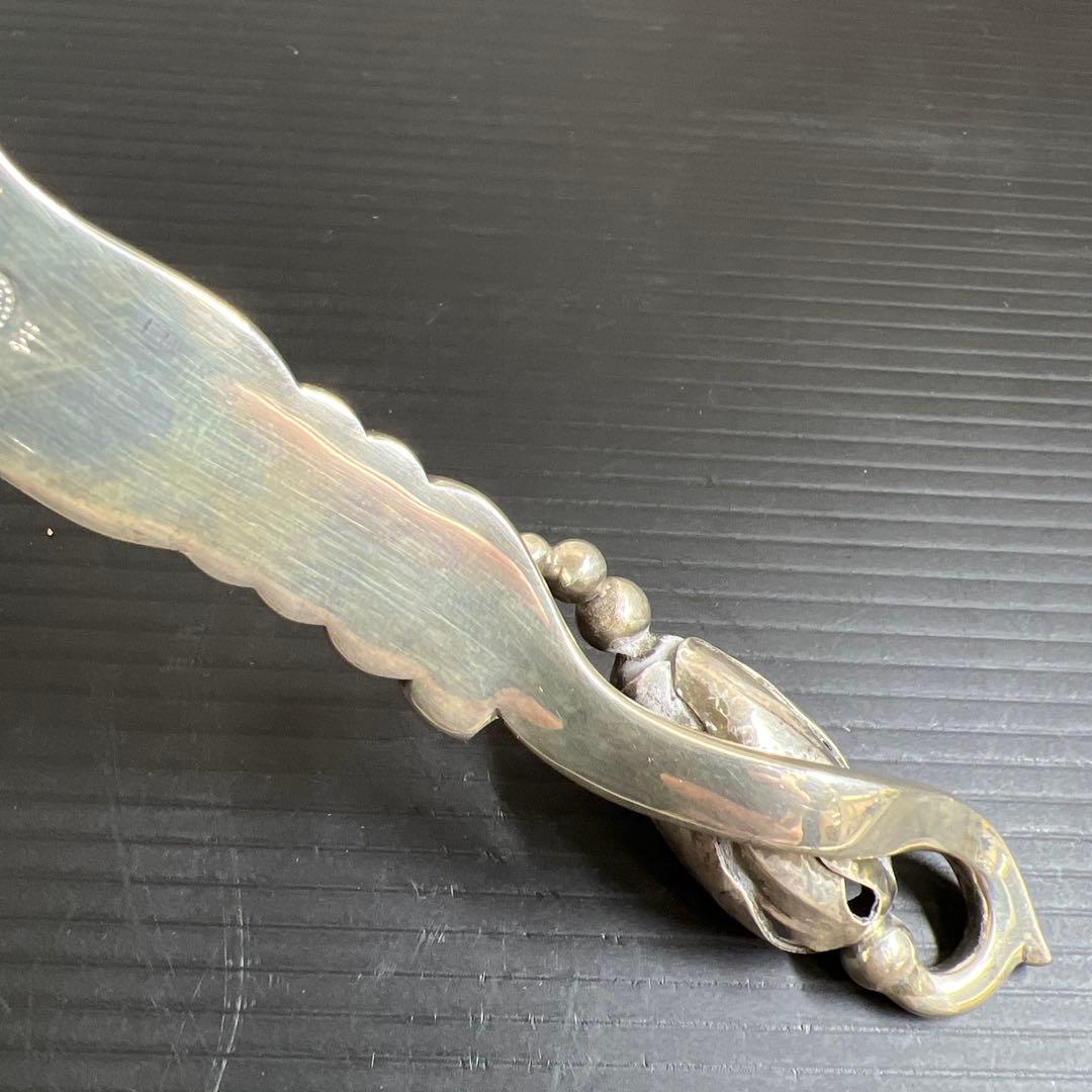 ジョージジェンセン激レアブロッサムsterling925 特大サービングフォーク