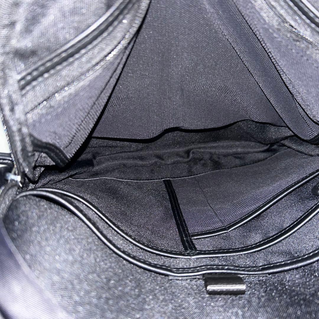 未使用級極美品　EPOR リュック　バックパック　ナイロン　レザー　ブラック