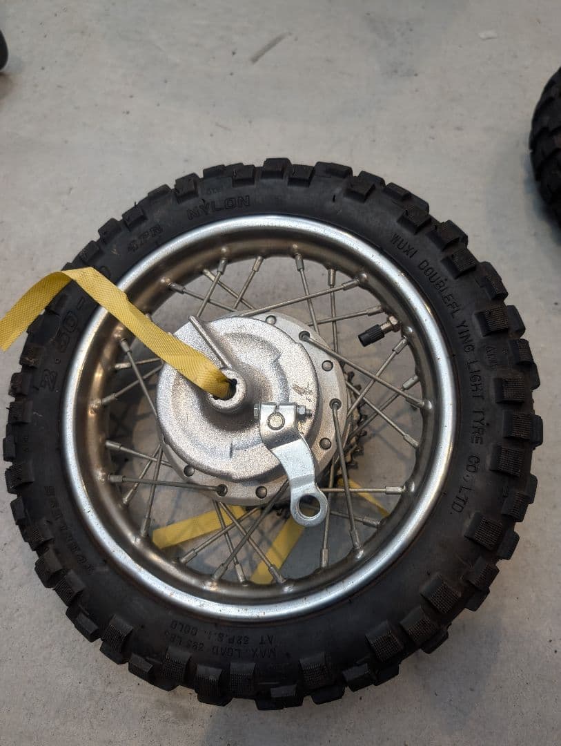 モンキー ゴリラ用コンバージョンキット付 CRF50純正ホイール前後セット