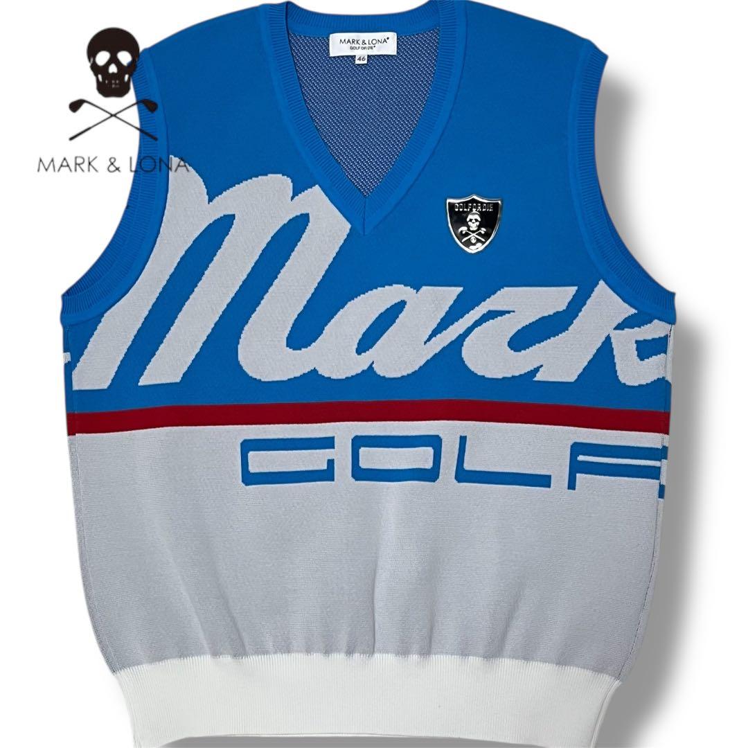 極美品 MARK&LONA ニットベスト ゴルフ 46