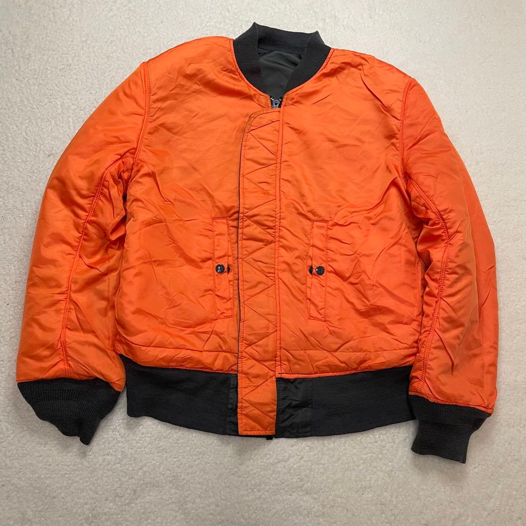 90s USA製 ALPHA アルファ MA-1 フライトジャケット Y2K