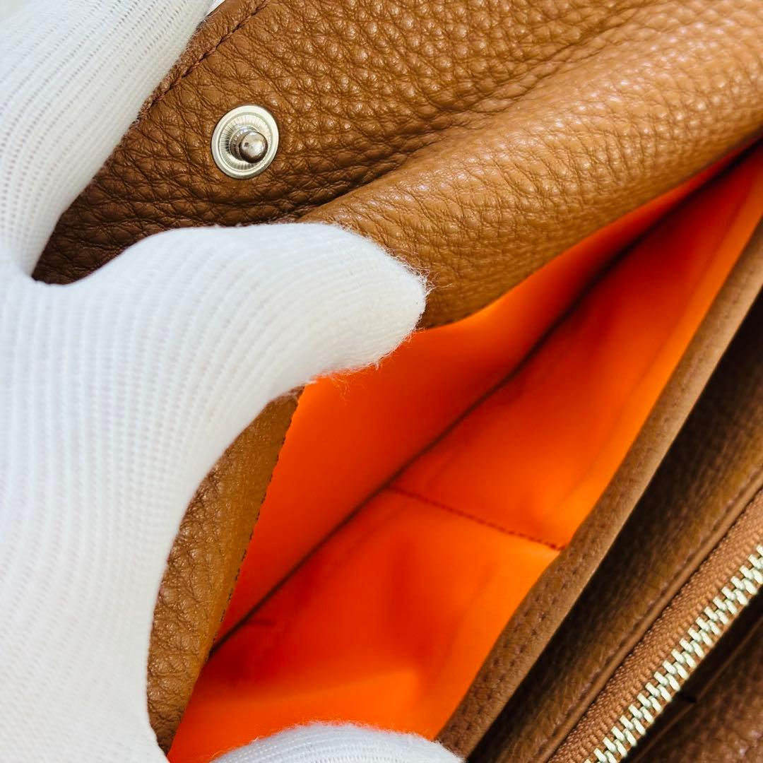 ポーター カーム ロングウォレット LONG WALLET キャメル レザー