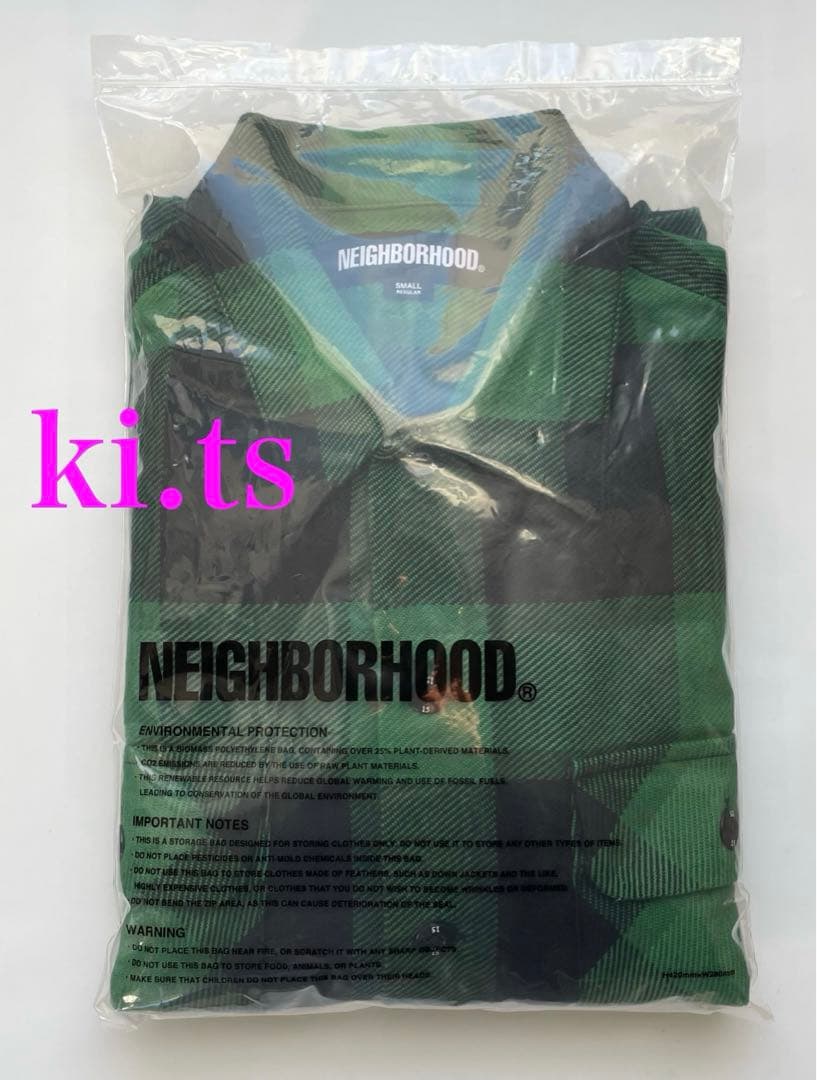 トップス NEIGHBORHOOD BUFFALO GREEN CHECK SHIRT S
