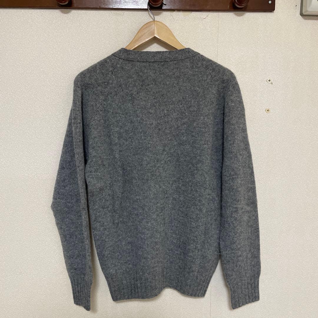 【未使用品】Inverallan グレー Vネック カーディガン 42