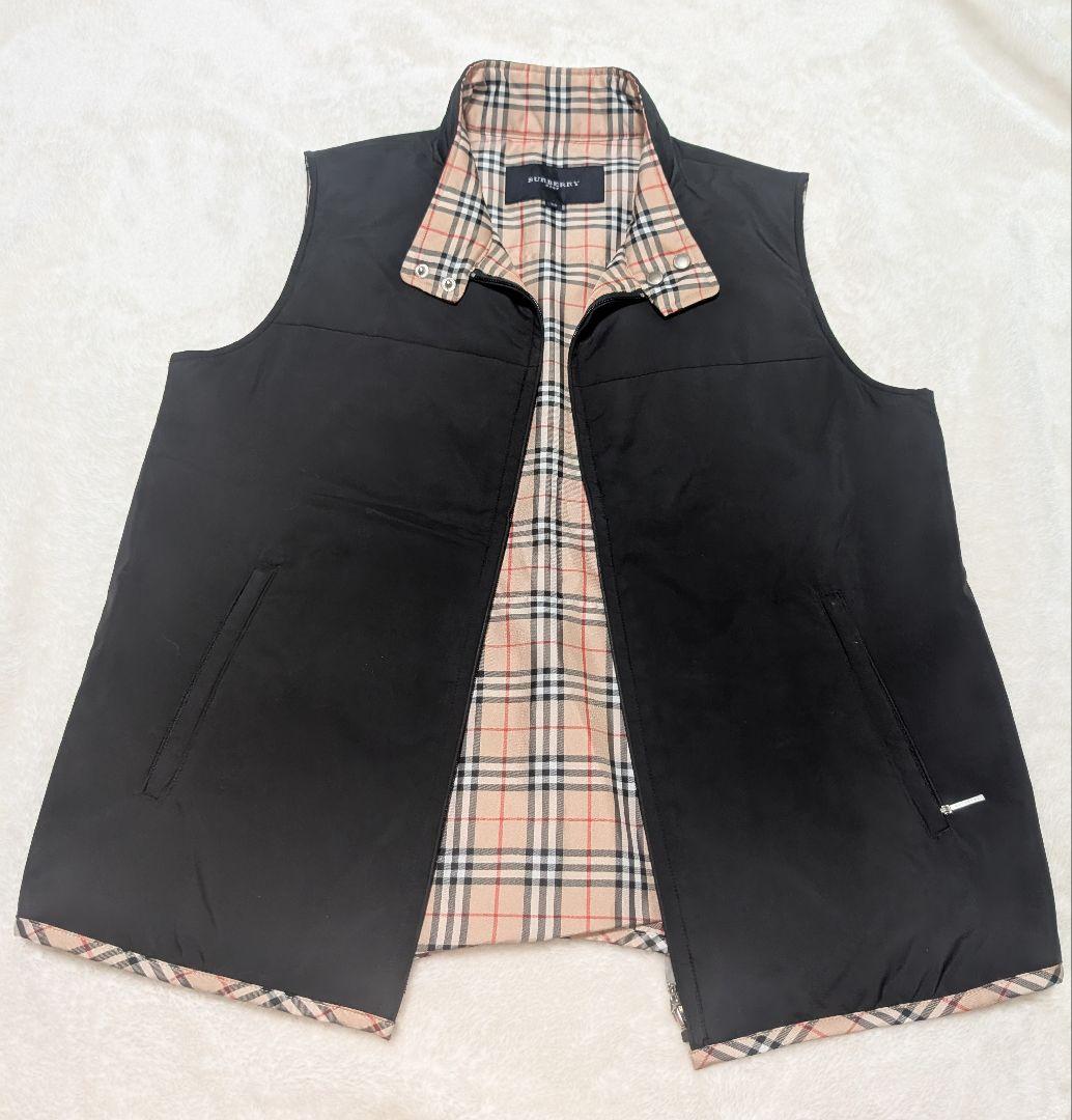 美品です！BURBERRY golfブラック ダウンベスト