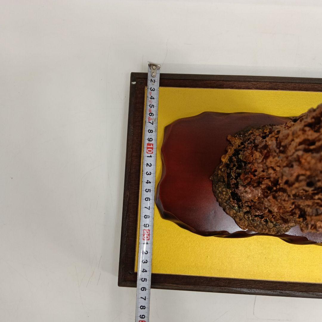 銅滴　台座付き　置物　上197