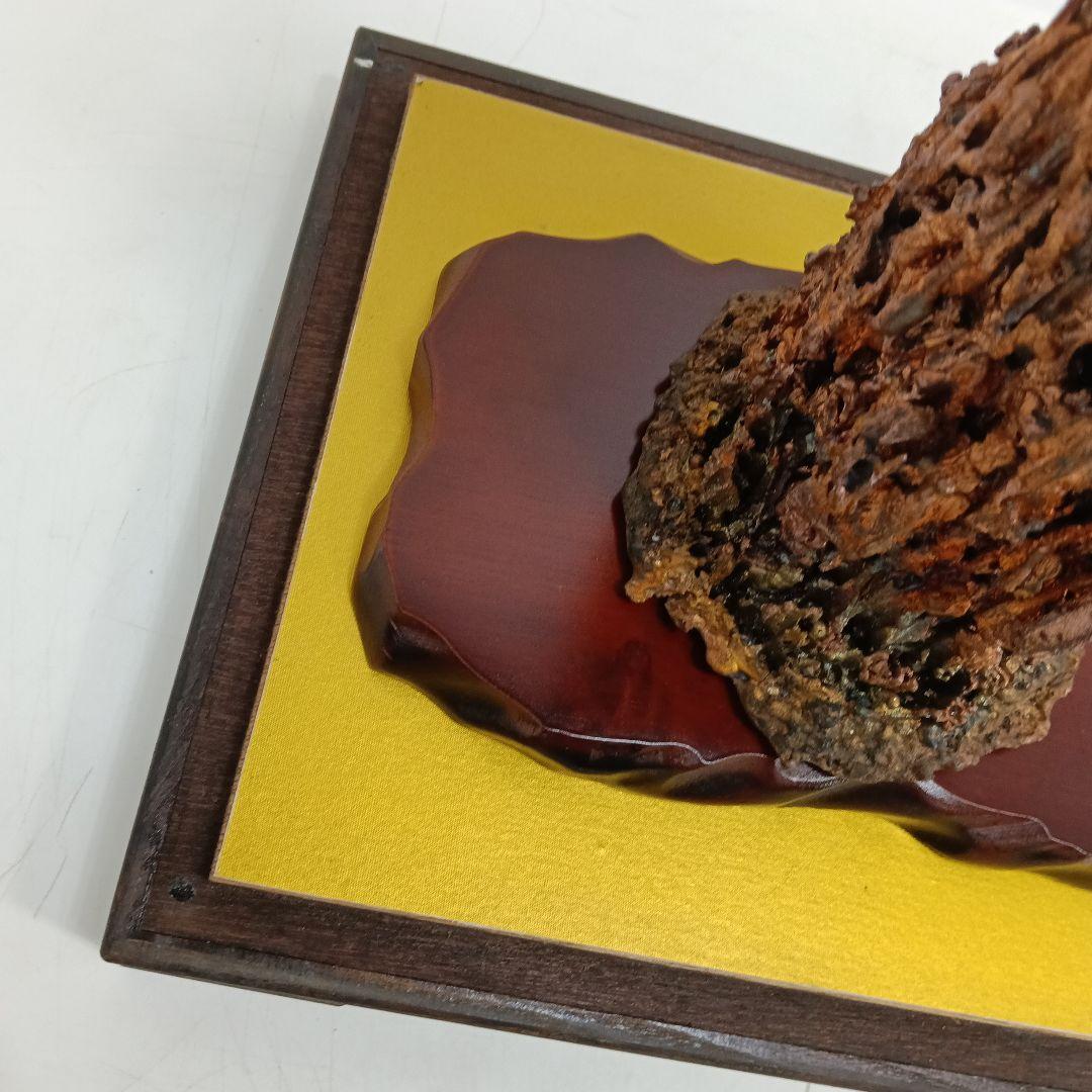 銅滴　台座付き　置物　上197