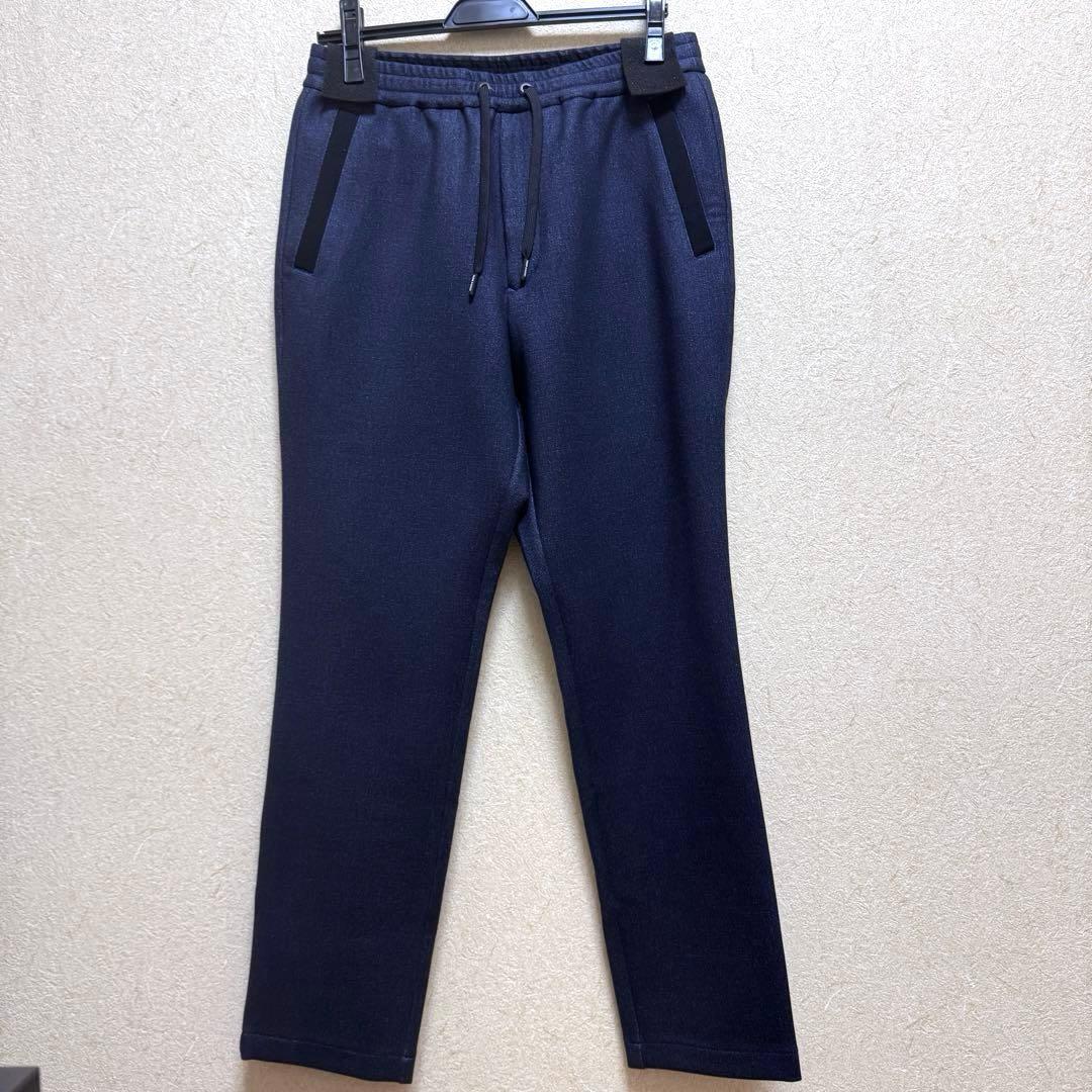 タケオキクチ ダウンファブリック イージーパンツ M 濃紺 定価24,200円