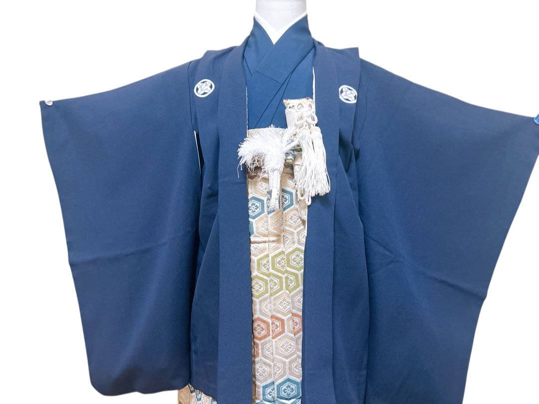 紺地五つ紋羽織♡七五三　5歳　男の子　フルセット　一式