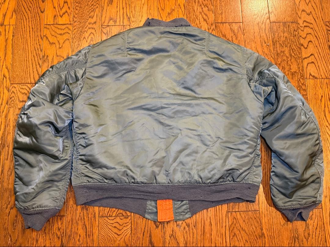 レア！★縦ステッチ70s Eタイプ GREENBRIER製 MA-1 サイズL