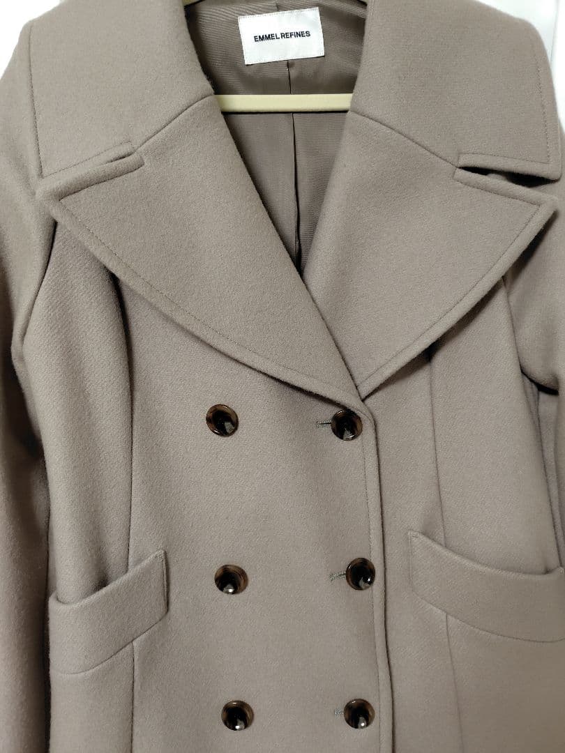 f*e様 エメルリファインズ　ダブルボタン ロングコート　ベージュ