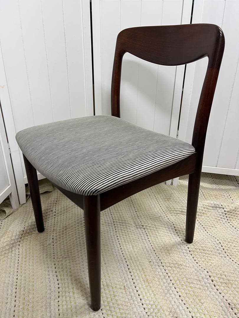 送料込み！日進木工　ダイニングチェア　無垢材　ビンテージ　モダン　レトロ　北欧風