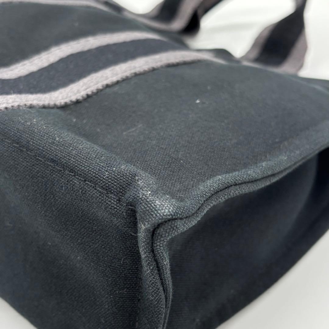 【極美品】HERMES トートPM フールトゥ キャンバス ブラック グレー