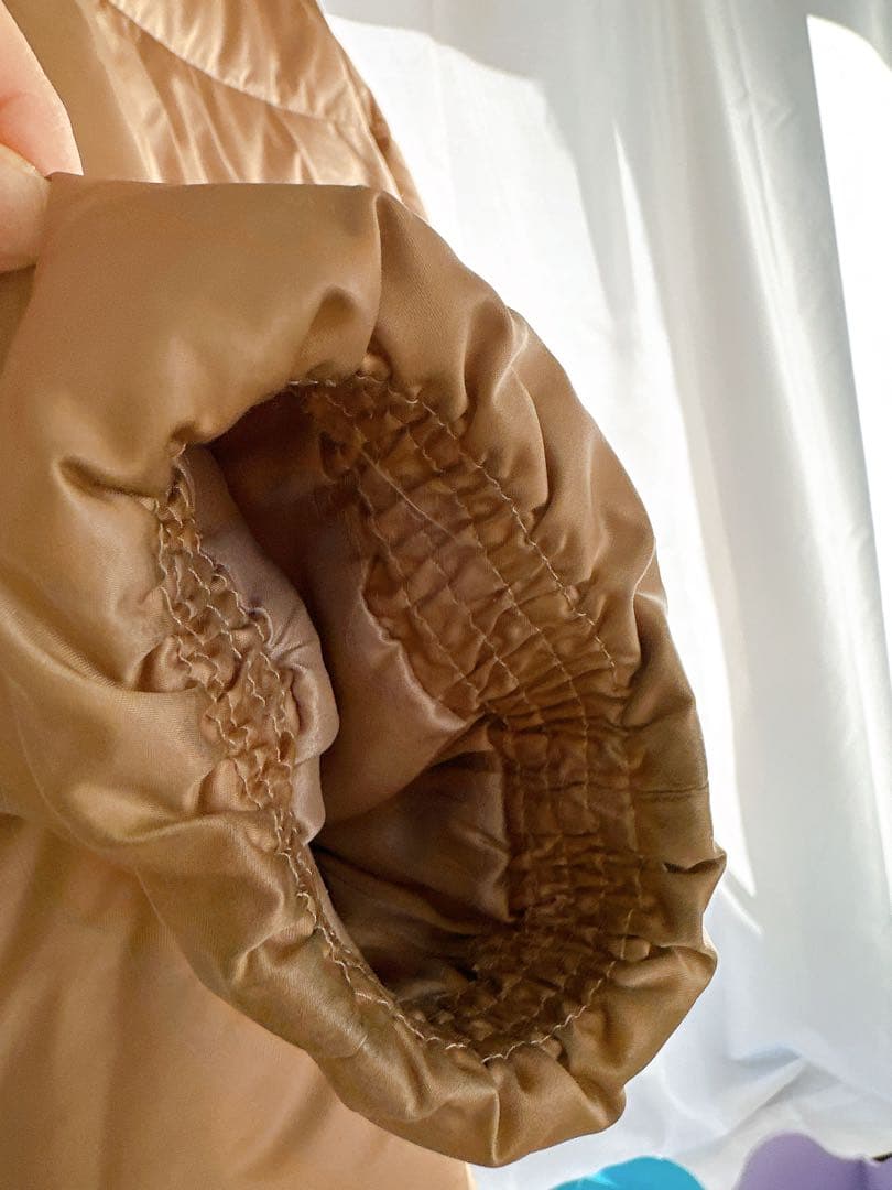 ★ANAYI★フード付きダウンジャケット　ゴールド