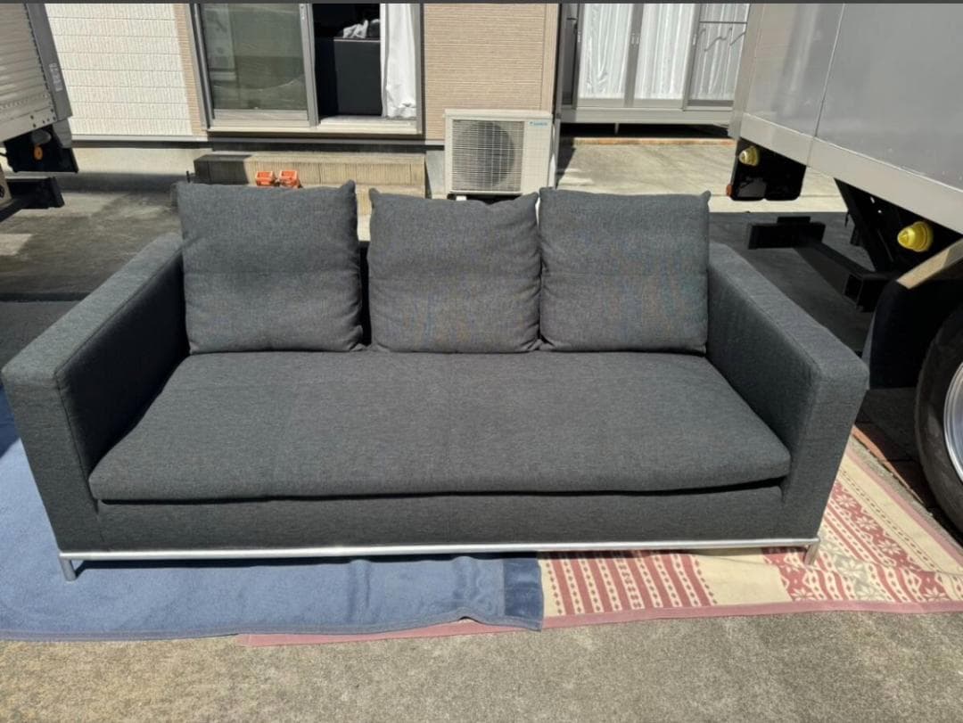 B＆B ITALIA イタリア e/ジョージ 3Pソファ ファブリック