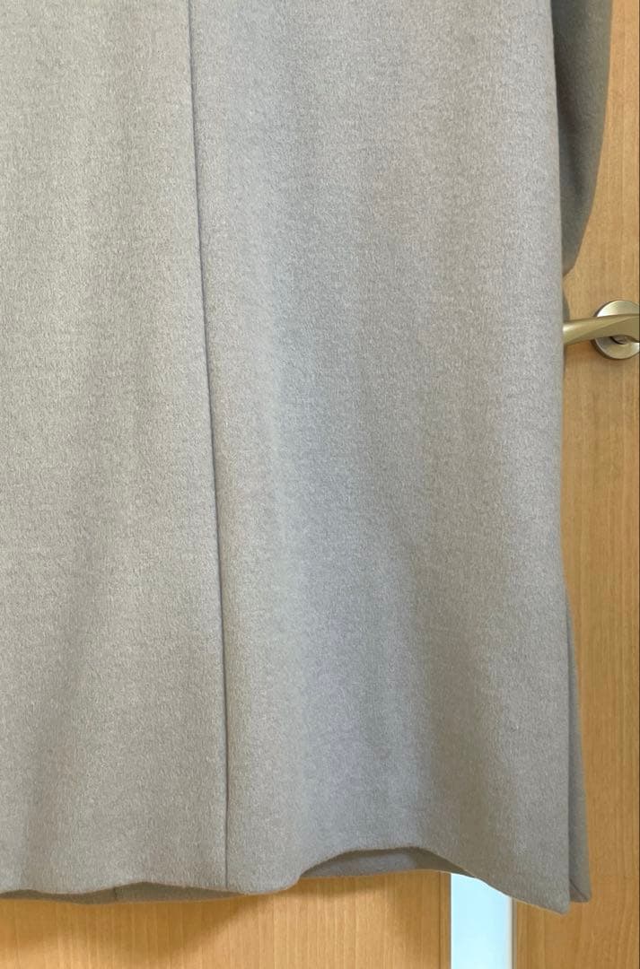 ☆極美品☆グリーンレーベル アンゴラビーバースリットノーカラーコート40