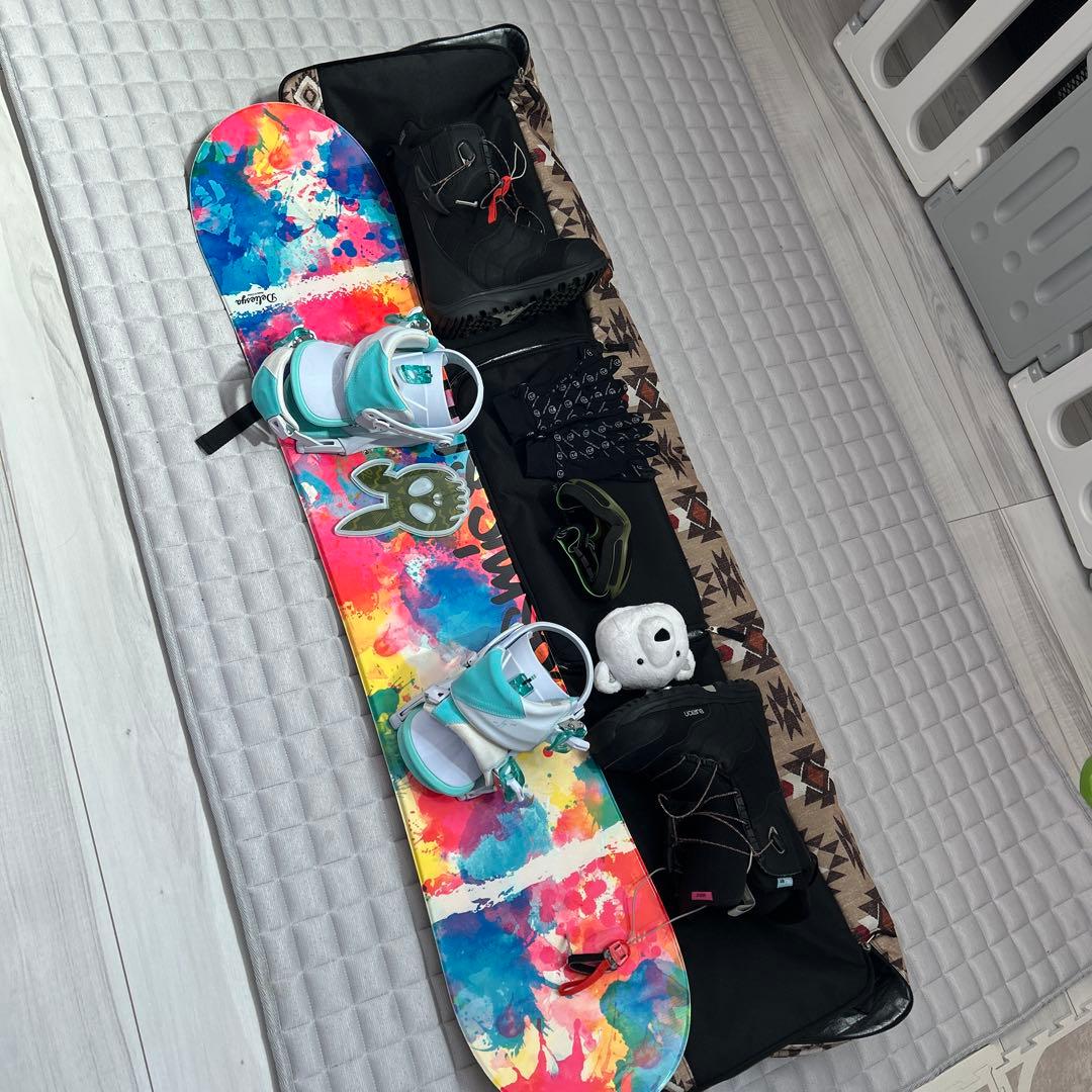 スノーボード ビンディング バッグ インナー手袋 ゴーグル パスケース