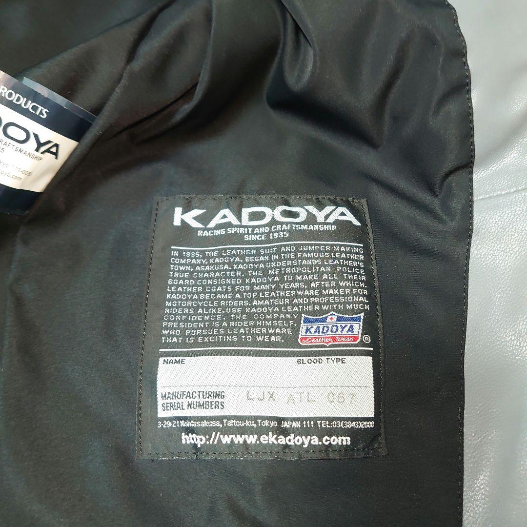 KADOYA カドヤ レザー シングルライダース FENNEL グレー