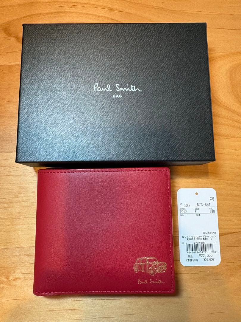 Paul Smith 二つ折り財布　新品、未使用品　ポールスミス