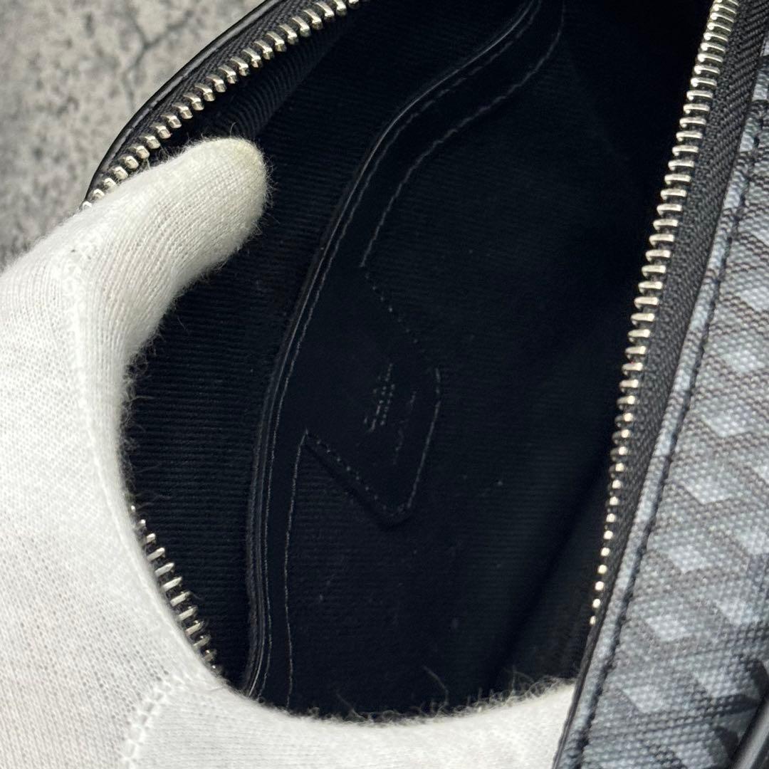 極美品 現行 ✨ダンヒル エンジンターン ショルダー ボディバッグ 総柄