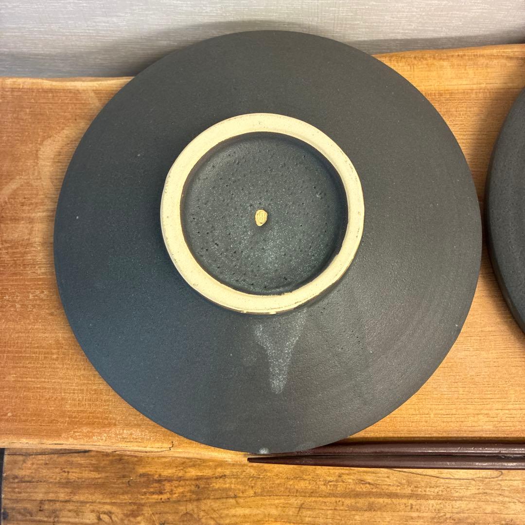 cyaco新品　陶器　陶芸作家　浅鉢2個　453