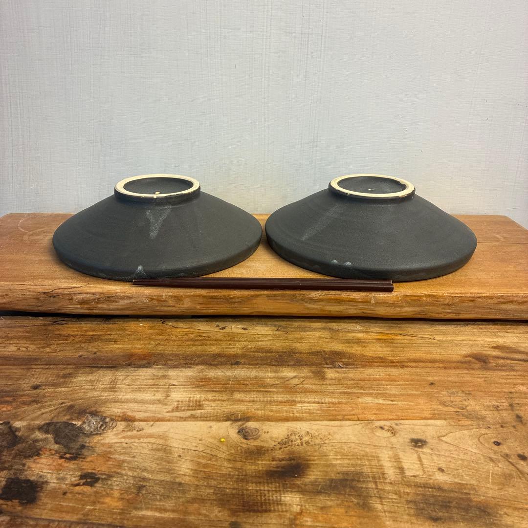 cyaco新品　陶器　陶芸作家　浅鉢2個　453