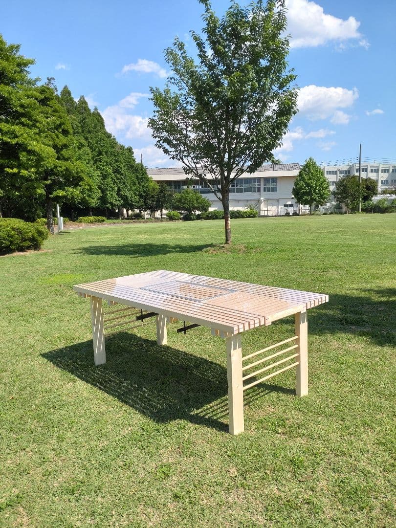 天然木製バーベキューテーブル 6人〜8人