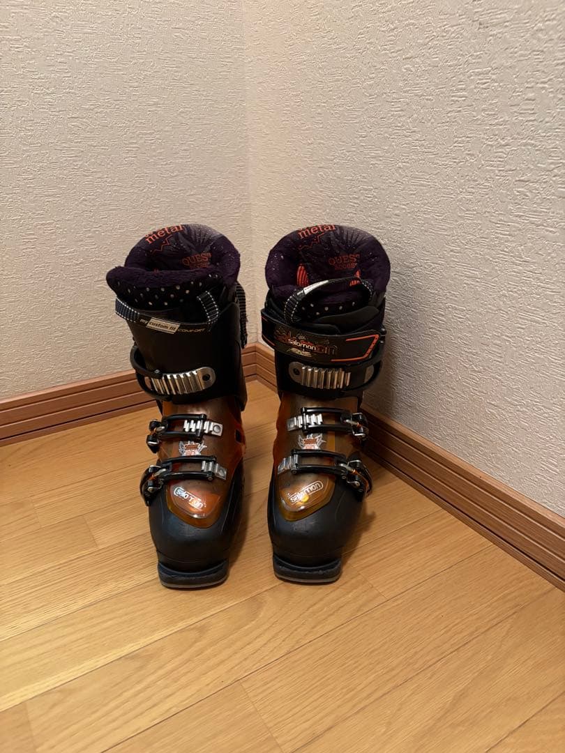 スキー用ブーツ ブラック/オレンジ